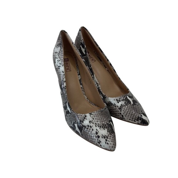 IDIFU Fashion Faux Leather Snake-Print Pointed-Toe High Heels Women SZ 11 - Picture 14 of 16